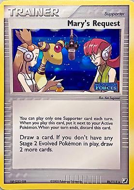 Mary's Request 86/115 - EX Unseen Forces