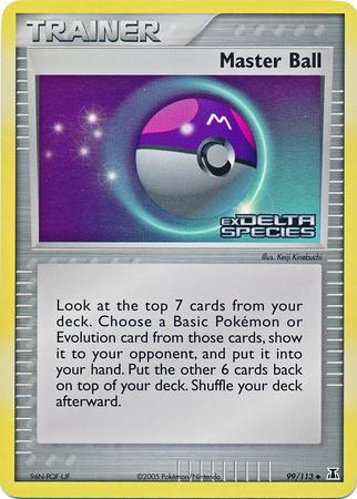 Masterball 99/113 - EX Delta Species