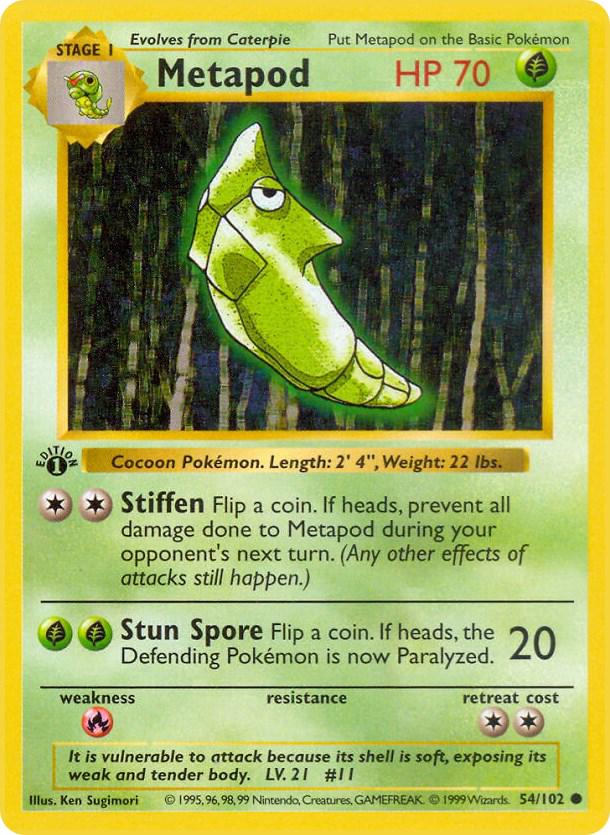Metapod 54/102 - Base Set
