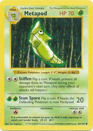 Metapod 54/102 - Base Set