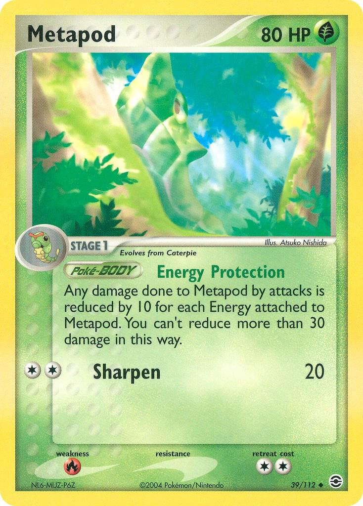 Metapod 39/112 - EX Fire Red & Leaf Green