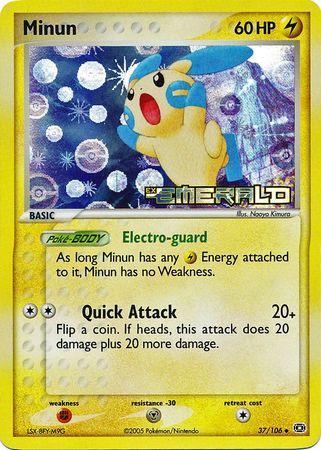 Minun 37/106 - EX Emerald