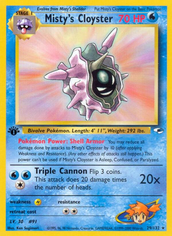 Misty's Cloyster 29/132 - Gym Heroes