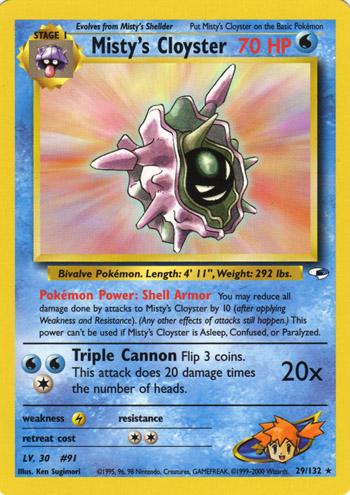Misty's Cloyster 29/132 - Gym Heroes