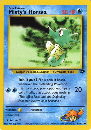 Misty's Horsea 87/132 - Gym Challenge