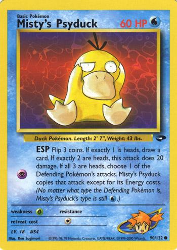 Misty's Psyduck 90/132 - Gym Challenge