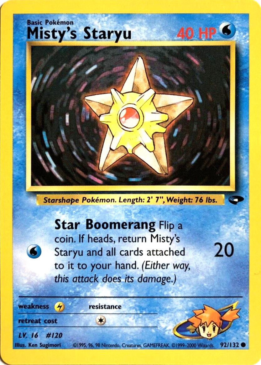 Misty's Staryu 92/132 - Gym Challenge