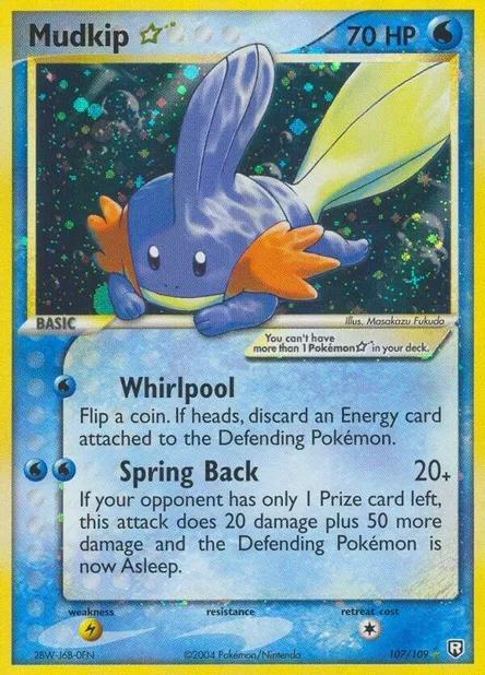 Mudkip Gold Star 107/109 - EX Team Rocket Returns