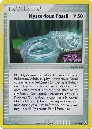 Mysterious Fossil 92/110 - EX Holon Phantoms