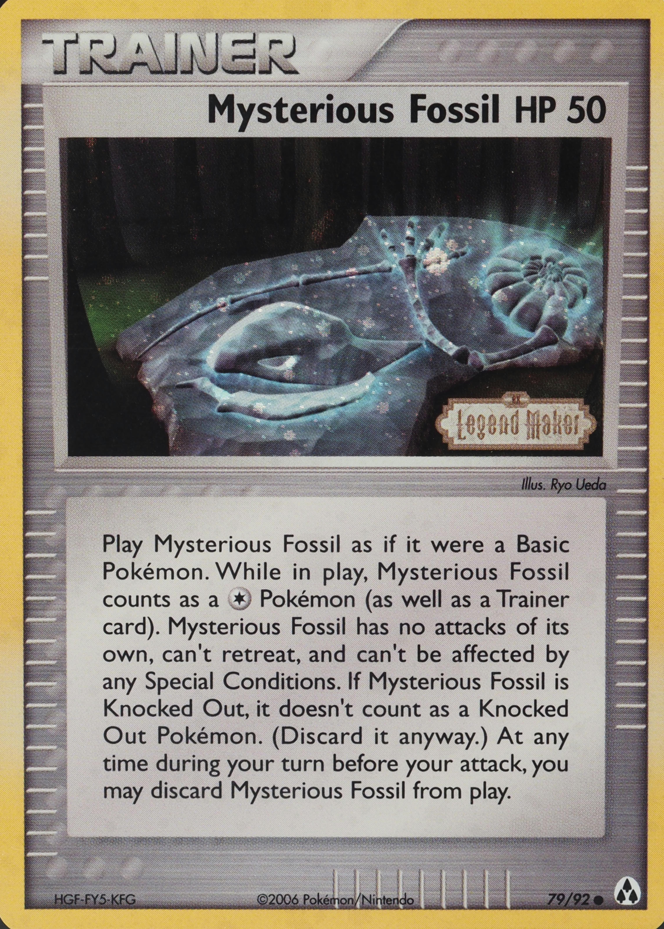 Mysterious Fossil 79/92 - EX Legend Maker