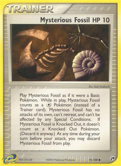 Mysterious Fossil 91/100 - EX Sandstorm