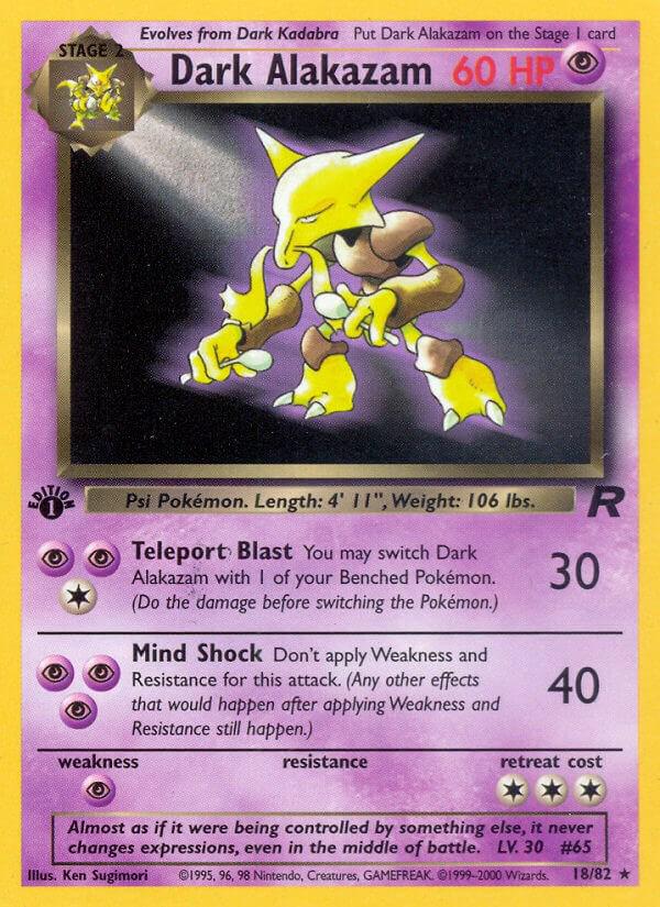 Dark Alakazam 18/82 - Team Rocket