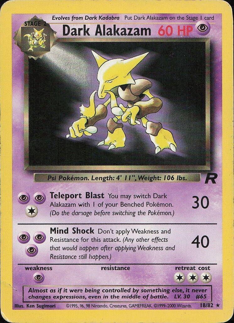 Dark Alakazam 18/82 - Team Rocket
