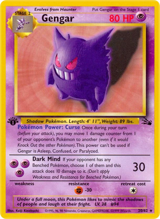 Gengar 20/62 - Fossil Set