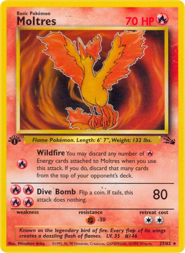 Moltres 27/62 - Fossil Set