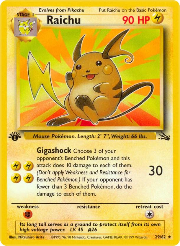 Raichu 29/62 - Fossil Set