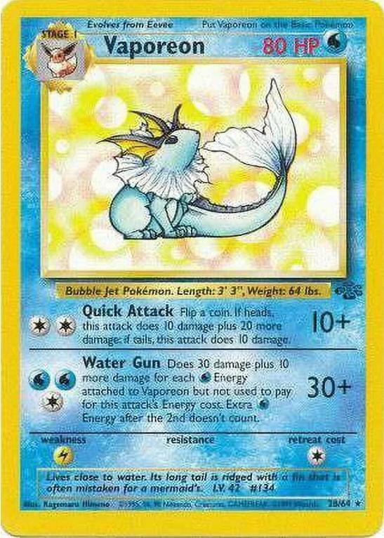 Vaporeon 28/64 - Jungle Set