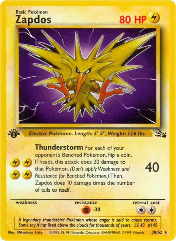 Zapdos 30/62 - Fossil Set