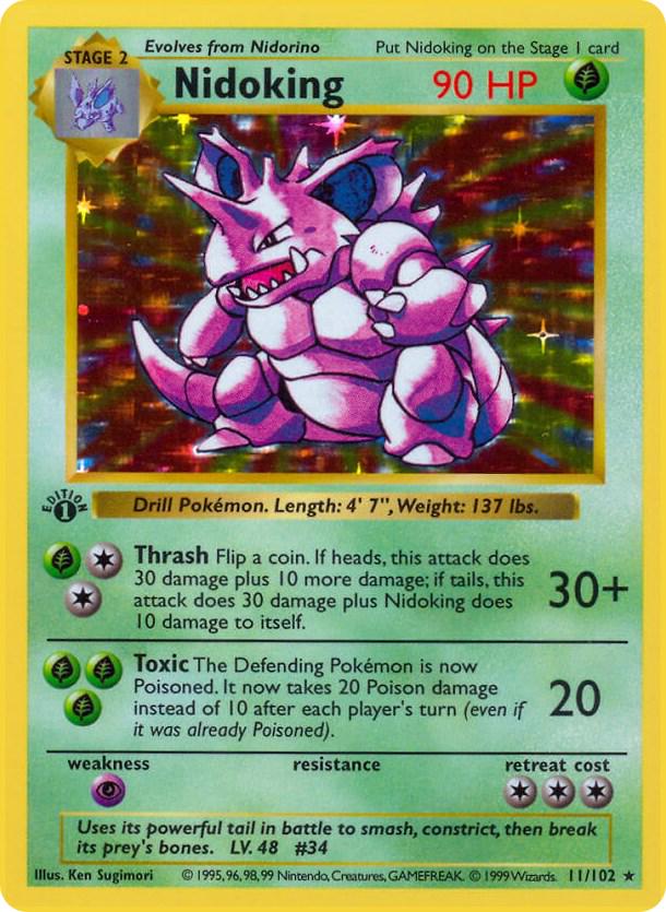Nidoking 11/102 - Base Set