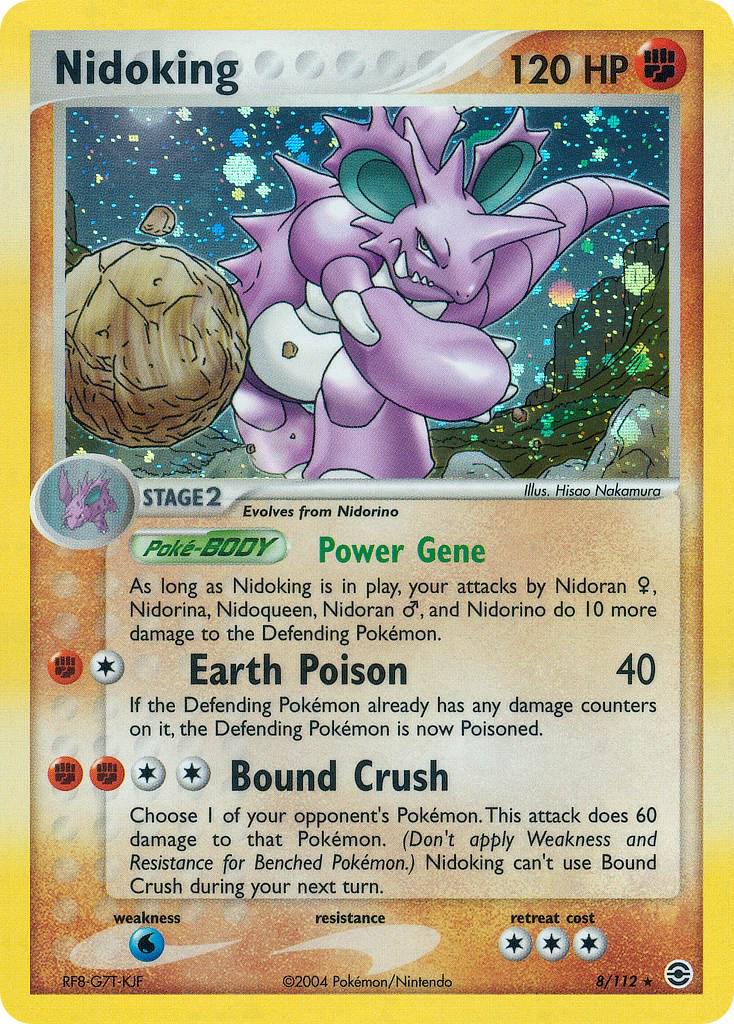 Nidoking 8/112 - EX Fire Red & Leaf Green