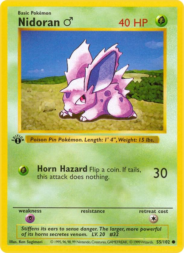 Nidoran M 55/102 - Base Set