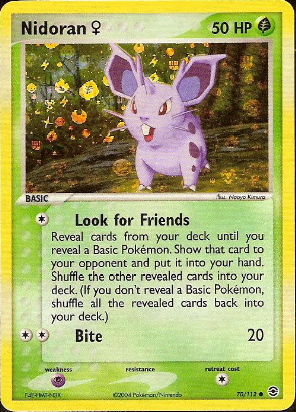 Nidoran F 70/12 - EX Fire Red & Leaf Green