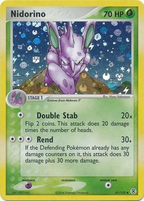 Nidorino 41/112 - EX Fire Red & Leaf Green