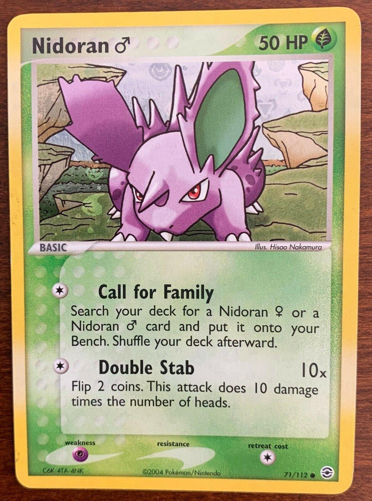 Nidoran M 71/112 - EX Fire Red & Leaf Green