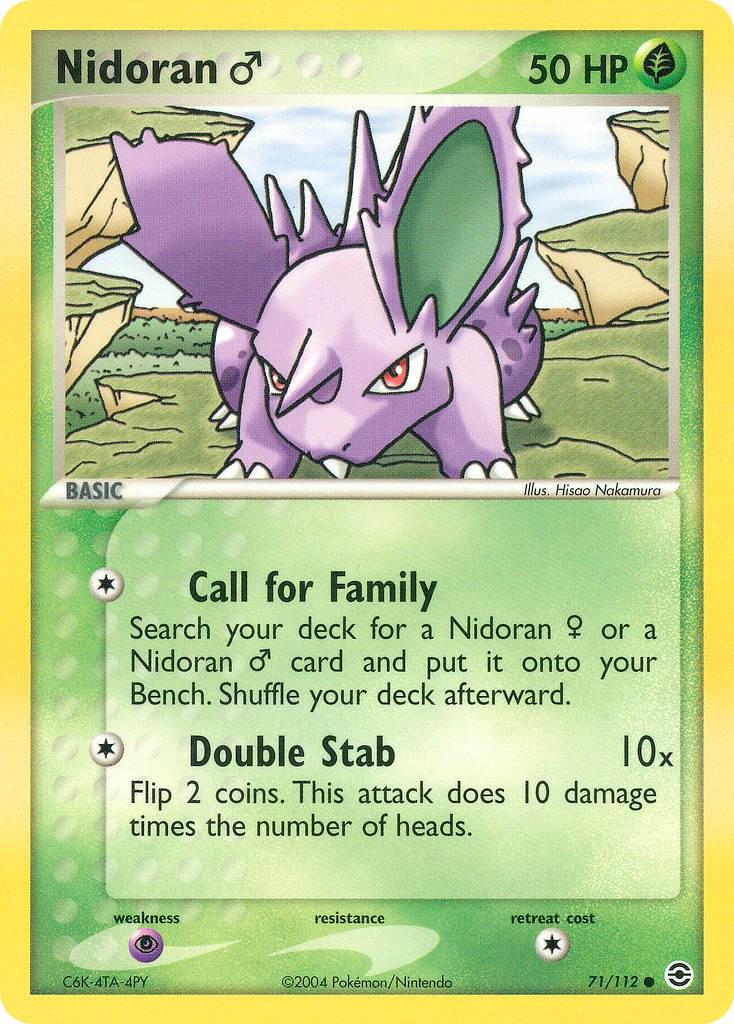 Nidoran M 71/112 - EX Fire Red & Leaf Green