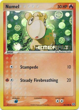 Numel 58/106 - EX Emerald