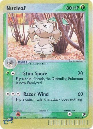 Nuzleaf 49/100 - EX Sandstorm