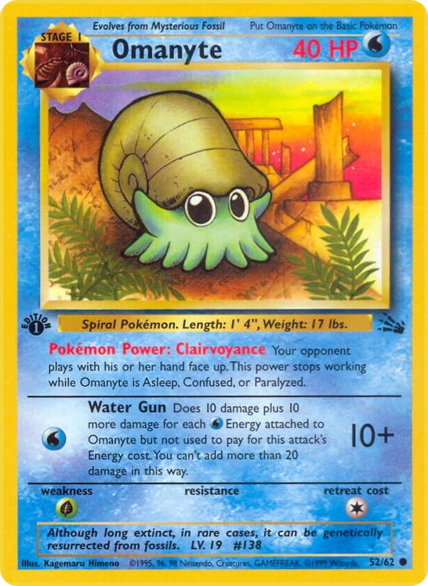 Omanyte 52/62 - Fossil Set
