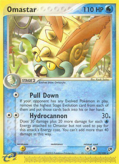 Omastar 19/100 - EX Sandstorm