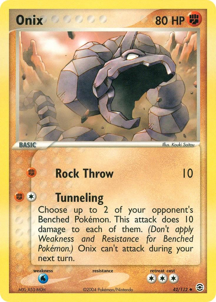 Onix 42/112 - EX Fire Red & Leaf Green