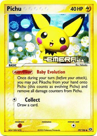 Pichu 59/106 - EX Emerald