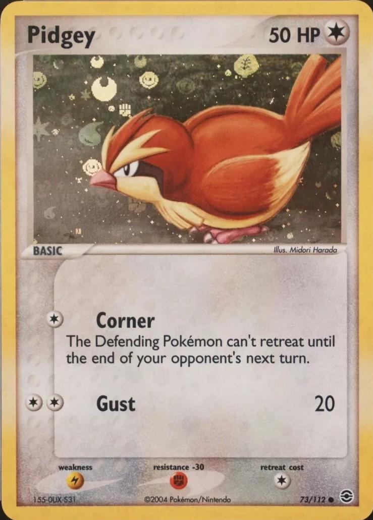 Pidgey 73/112 - EX Fire Red & Leaf Green