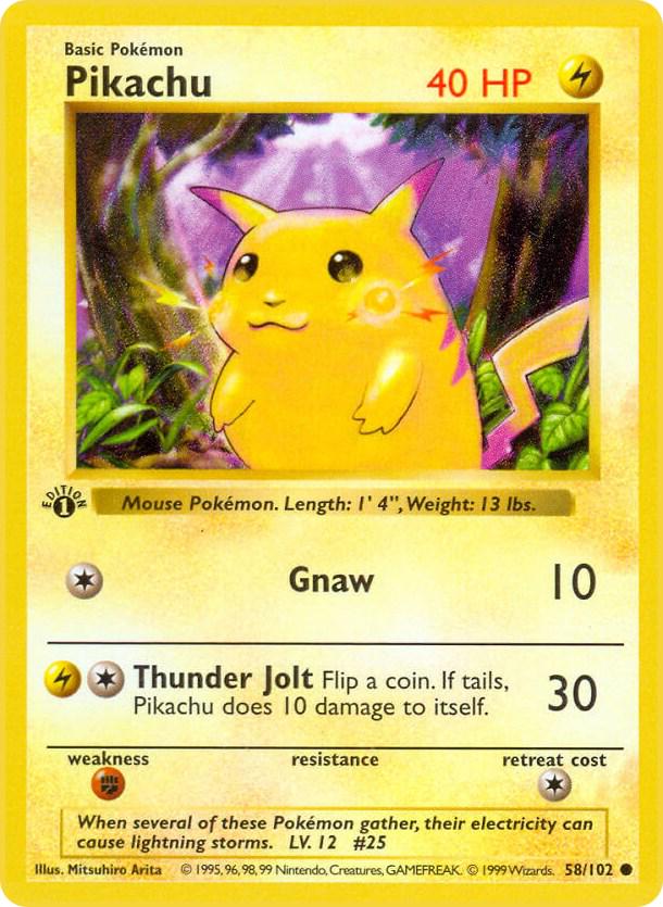 Pikachu 58/102 - Base Set