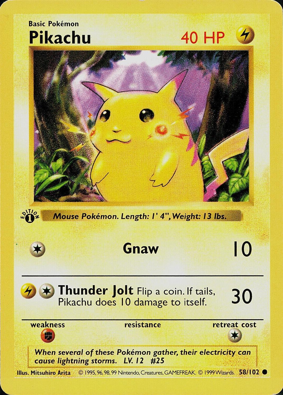 Pikachu 58/102 - Base Set