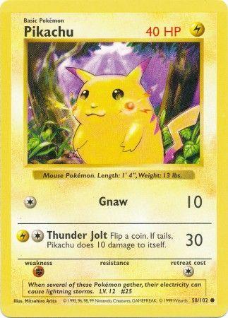 Pikachu 58/102 - Base Set