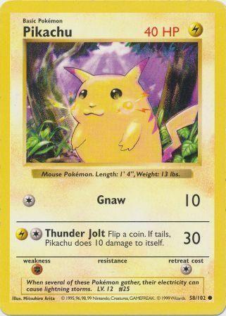Pikachu 58/102 - Base Set