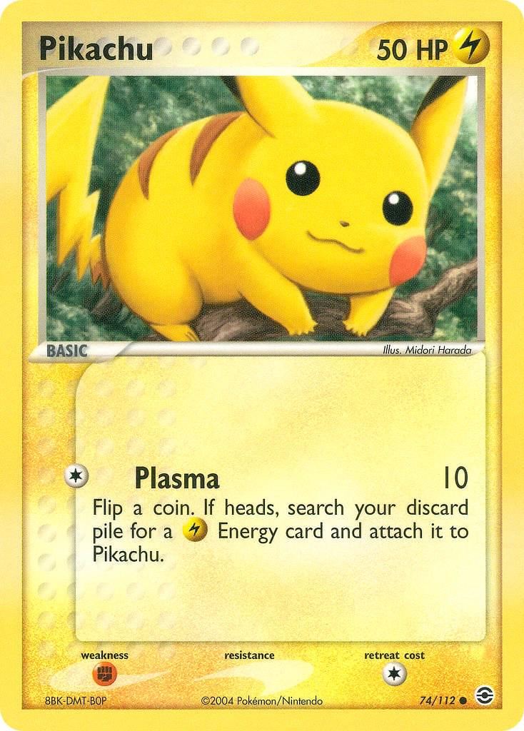 Pikachu 74/112 - EX Fire Red & Leaf Green