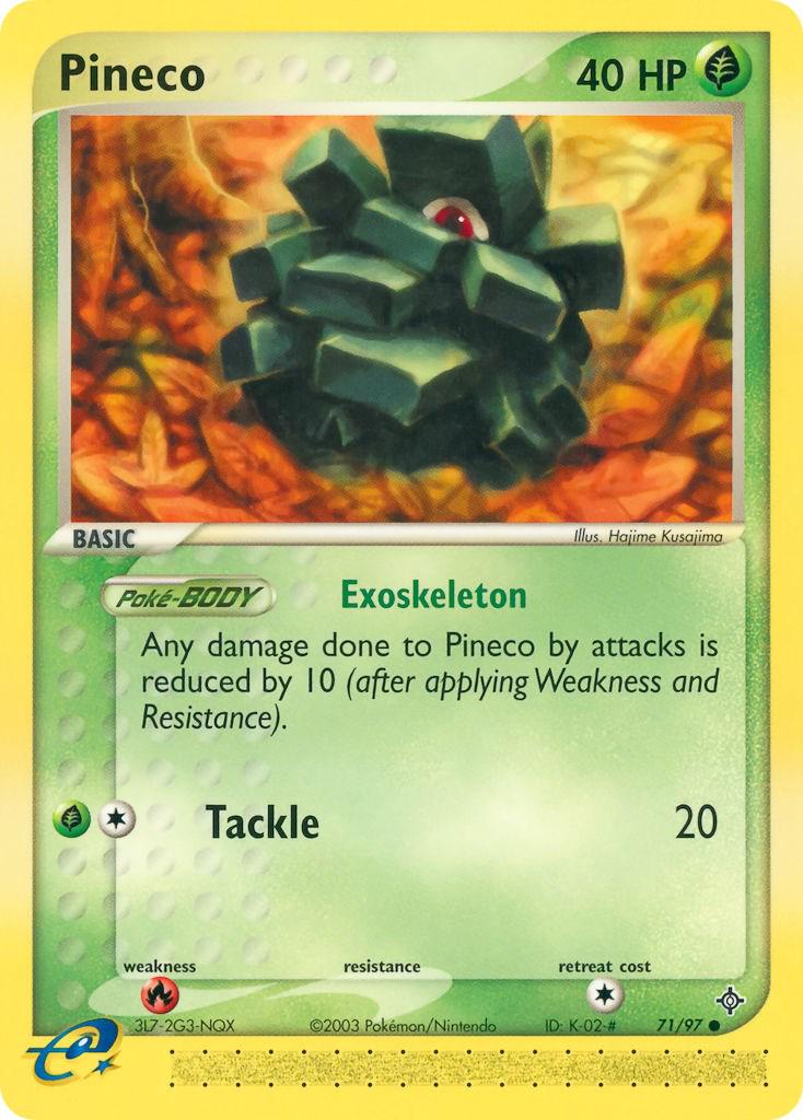 Pineco 71/97 - EX Dragon