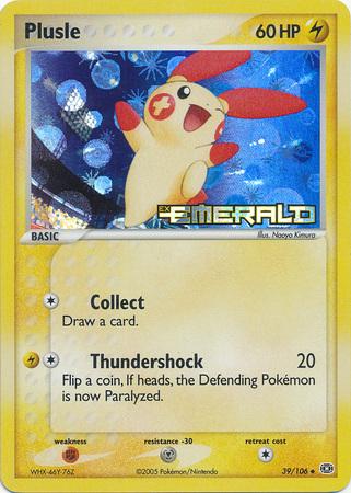 Plusle 39/106 - EX Emerald