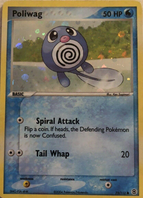 Poliwag 75/112 - EX Fire Red & Leaf Green