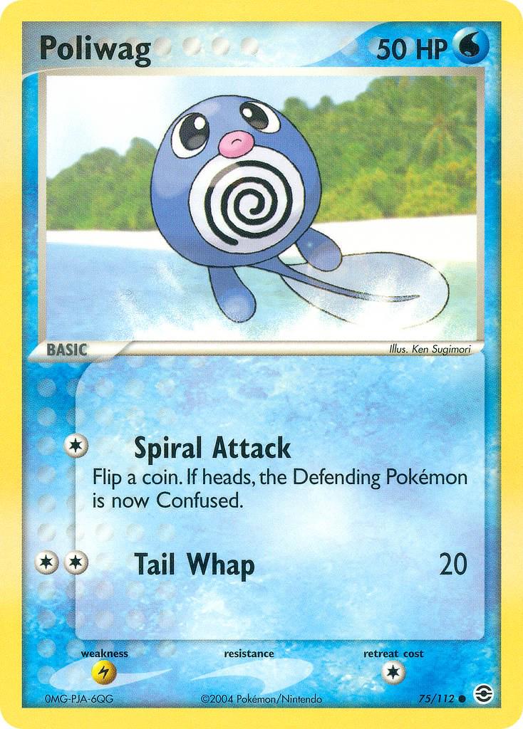 Poliwag 75/112 - EX Fire Red & Leaf Green