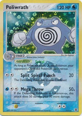 Poliwrath 11/112 - EX Fire Red & Leaf Green