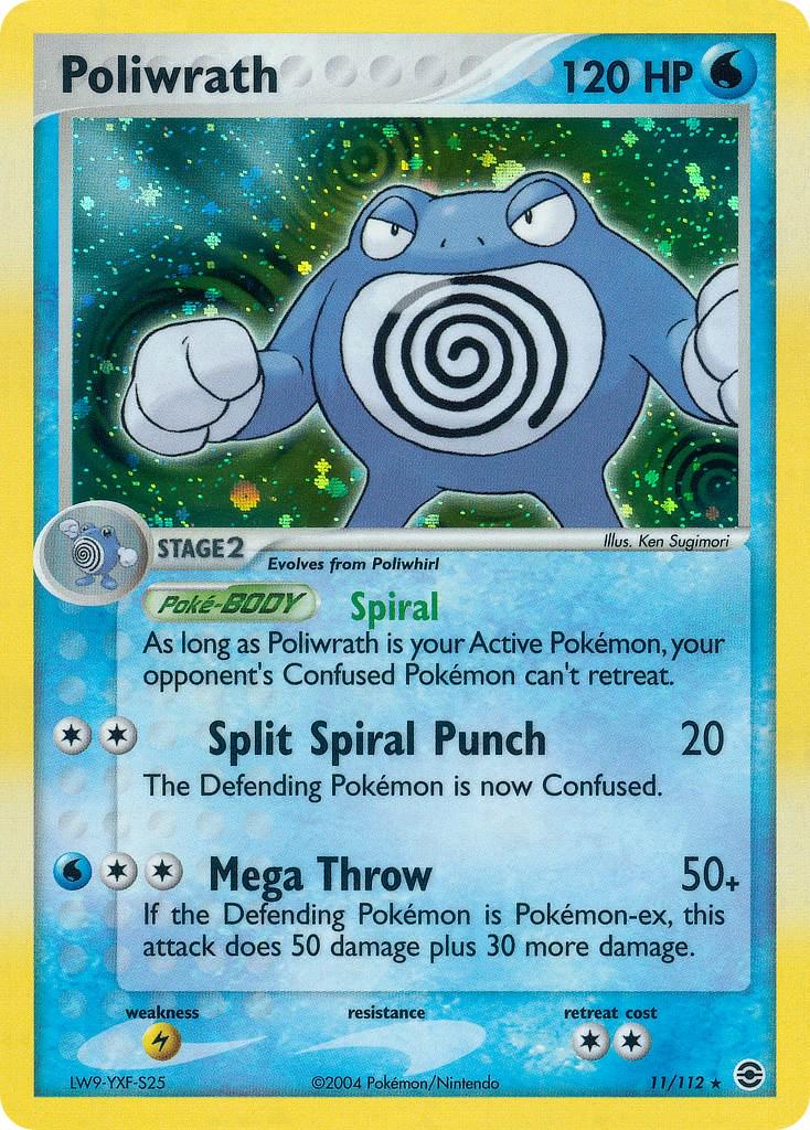 Poliwrath 11/112 - EX Fire Red & Leaf Green