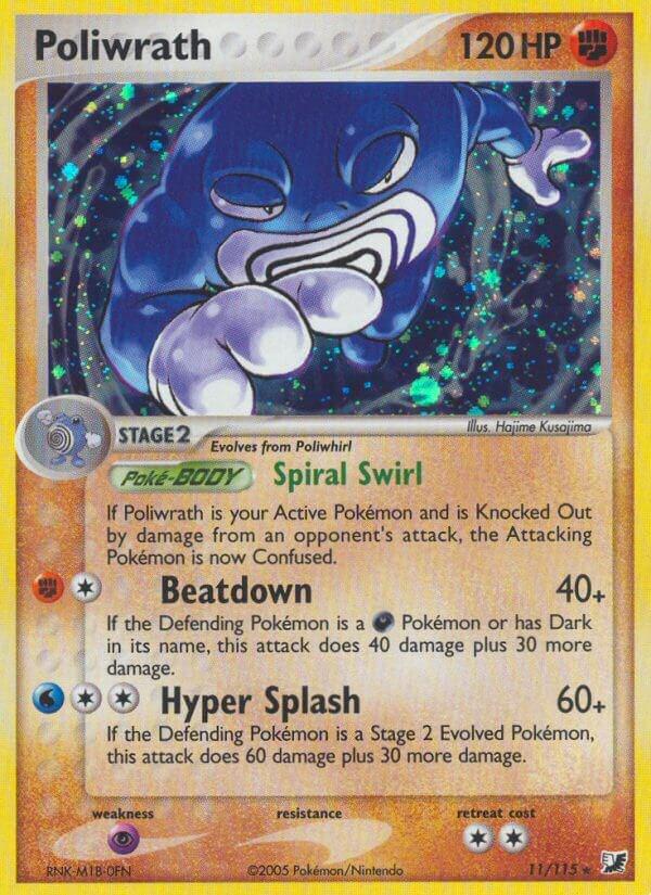 Poliwrath 11/115 - EX Unseen Forces