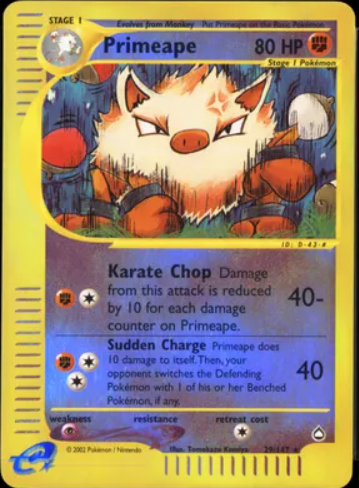 Primeape 29/147 - Aquapolis