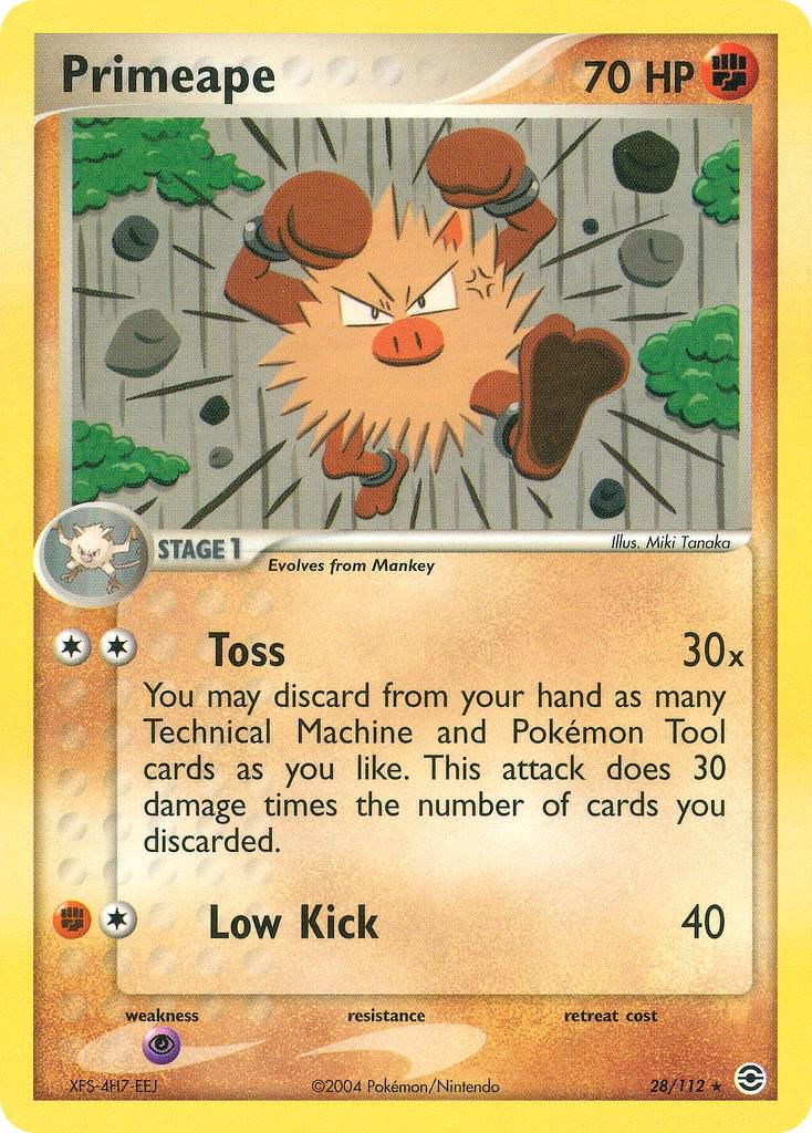 Primeape 28/112 - EX Fire Red & Leaf Green